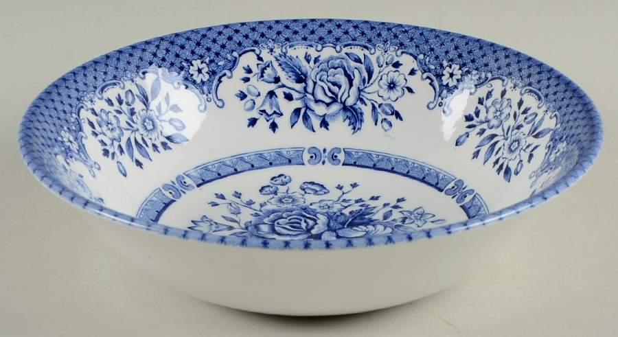 Kew Blue Coupe Cereal Bowl by Wood & Sons-1