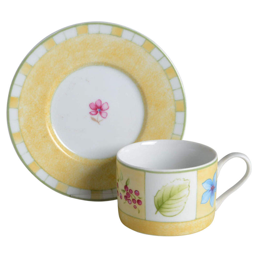 Second Spring Flat Cup & Saucer Set by Waverly-1