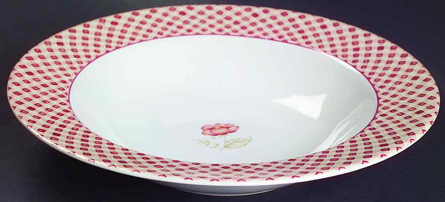 Norfolk Rose Large Rim Soup Bowl by Waverly-1