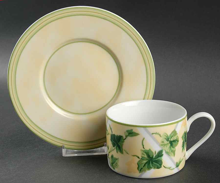 Gazebo Flat Cup & Saucer Set by Waverly-1