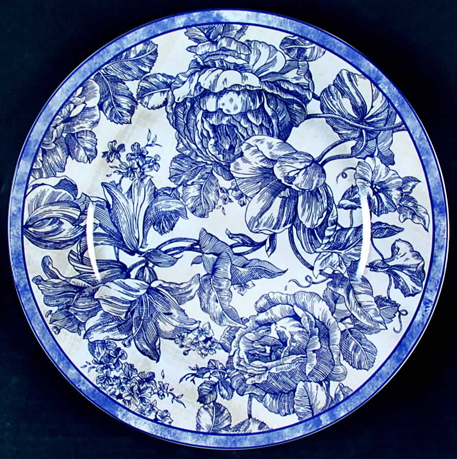 Garden Toile Dinner Plate by Waverly-1