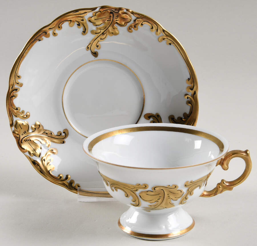 WAV19 Footed Cup & Saucer Set by Wawel-1