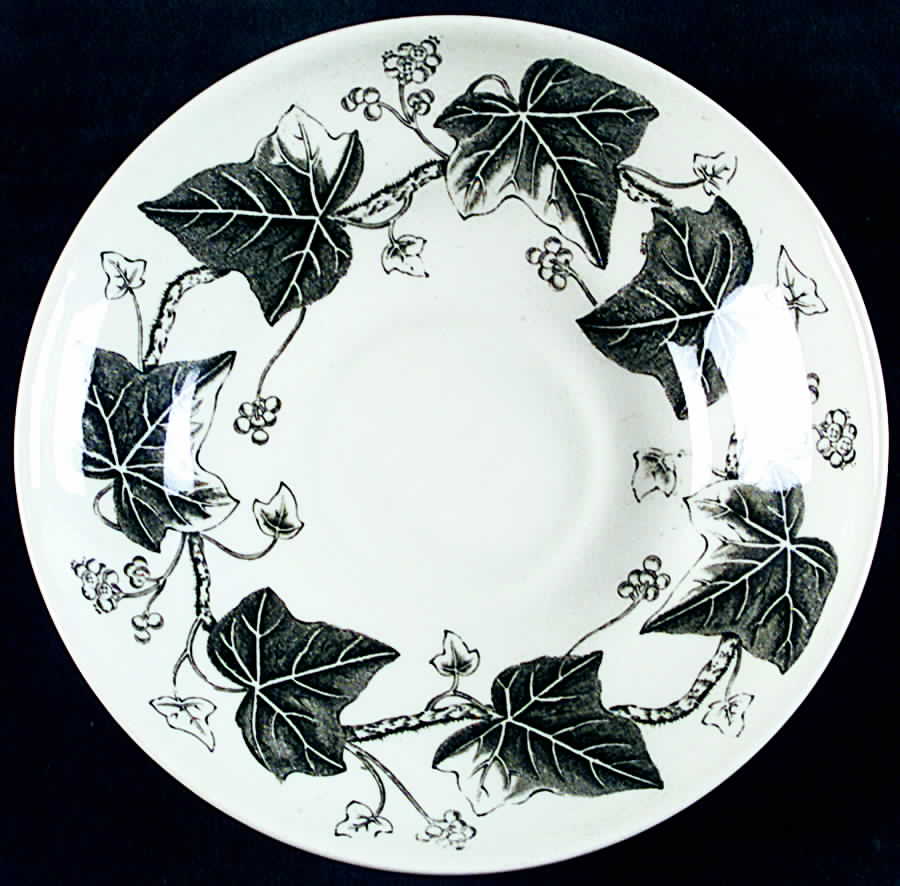 Napoleon Ivy Black Saucer by Wedgwood-1