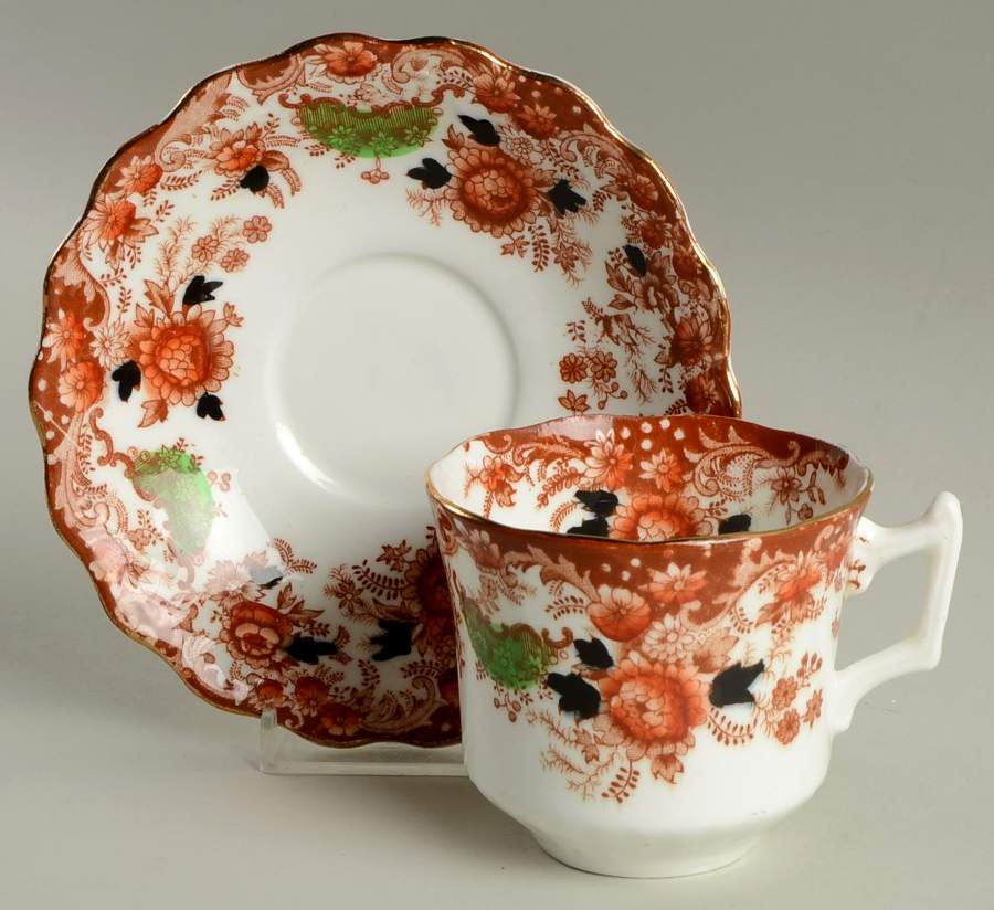 3914 Footed Cup & Saucer Set by Wellington (England)-1
