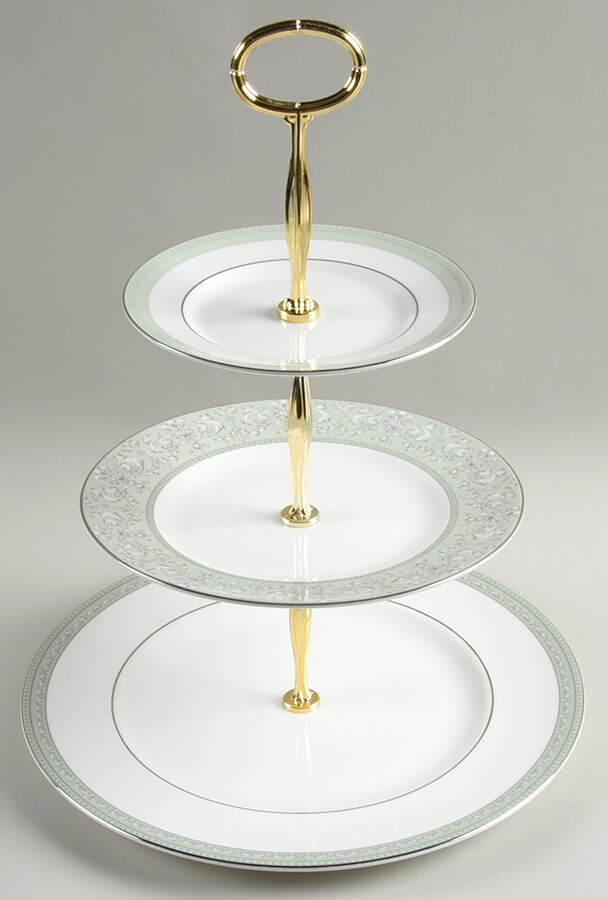 Juliet 13 7/8"-14 1/4" 3-Tiered Serving Tray(DP,SP,BB) HC by Wedgwood-1