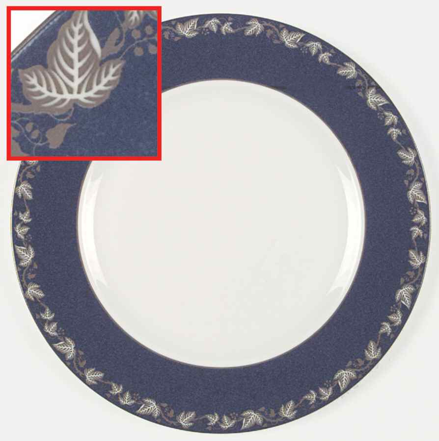 Whitehall 2000 (Powder Dark Blue Rim) Dinner Plate by Wedgwood-1