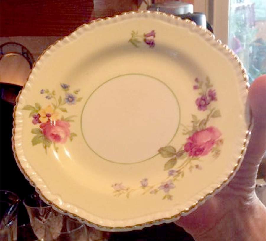 Brampton Rose Bread & Butter Plate by Wood & Sons-1