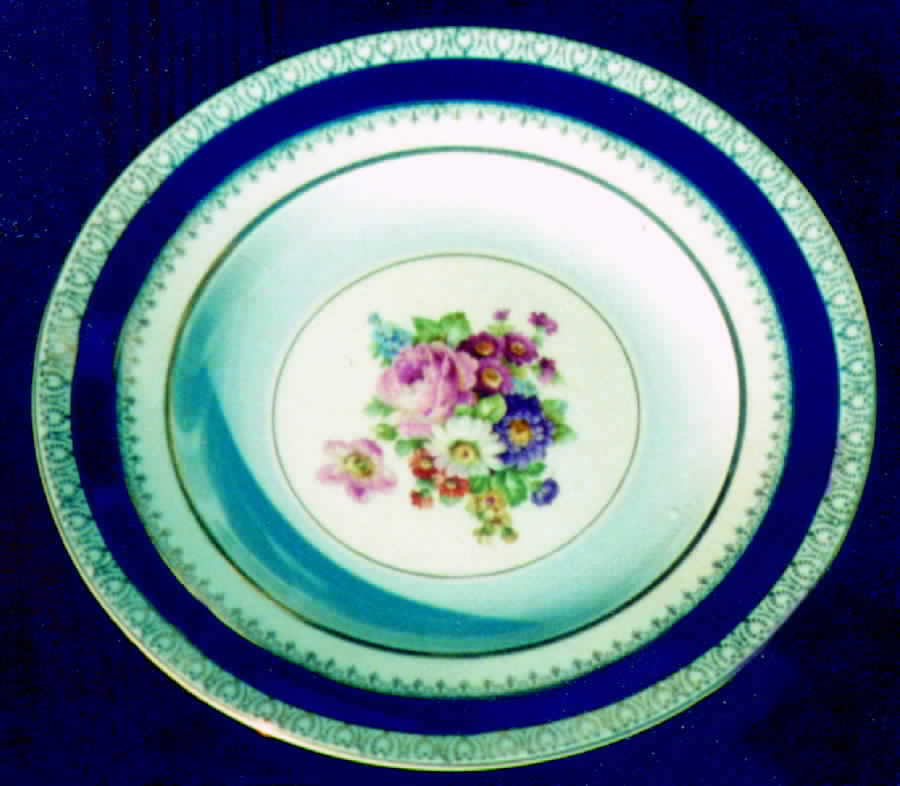 WOO43B (BLUE BAND) Dinner Plate by Wood & Sons-1
