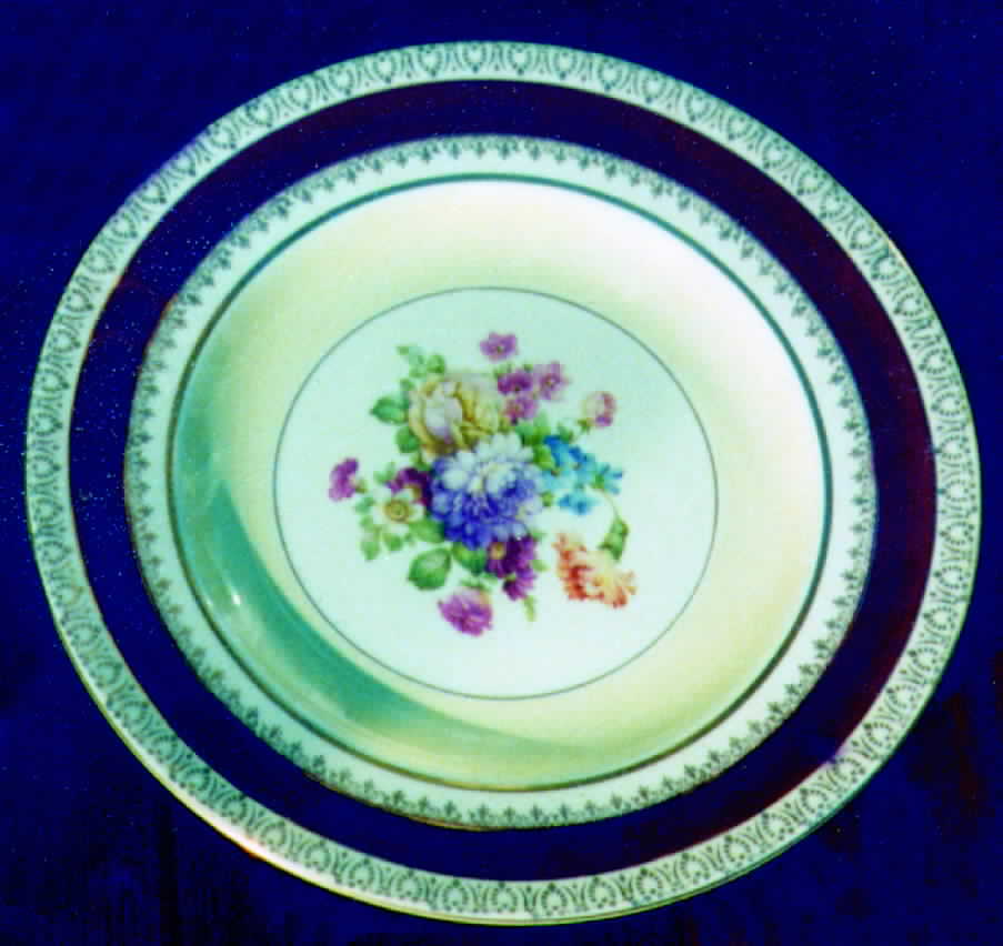 WOO43 (MAROON BAND) Dinner Plate by Wood & Sons-1