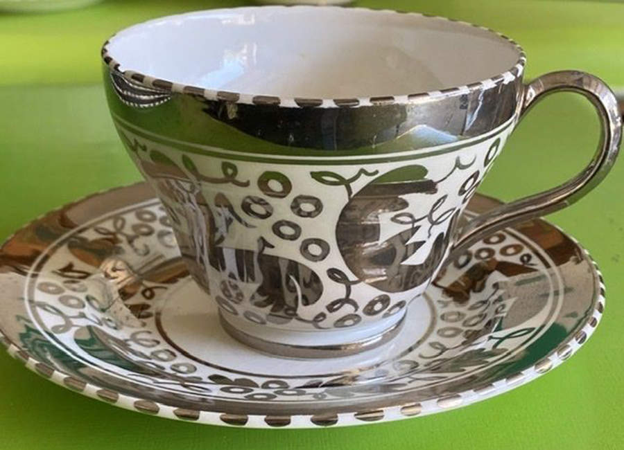 AMH8092 Footed Cup & Saucer Set by Wedgwood-1