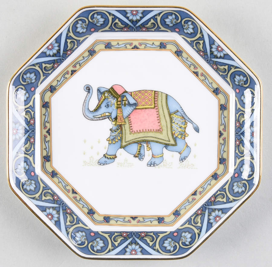 Blue Elephant 5" Octagonal Tray by Wedgwood-1