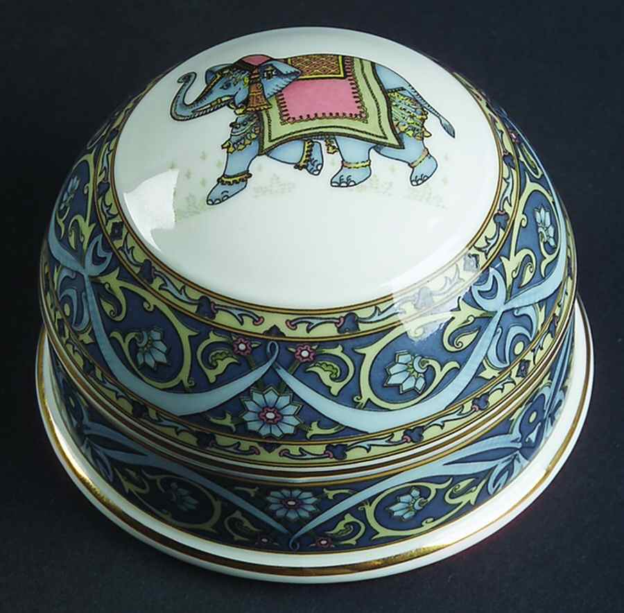 Blue Elephant Paperweight by Wedgwood-1