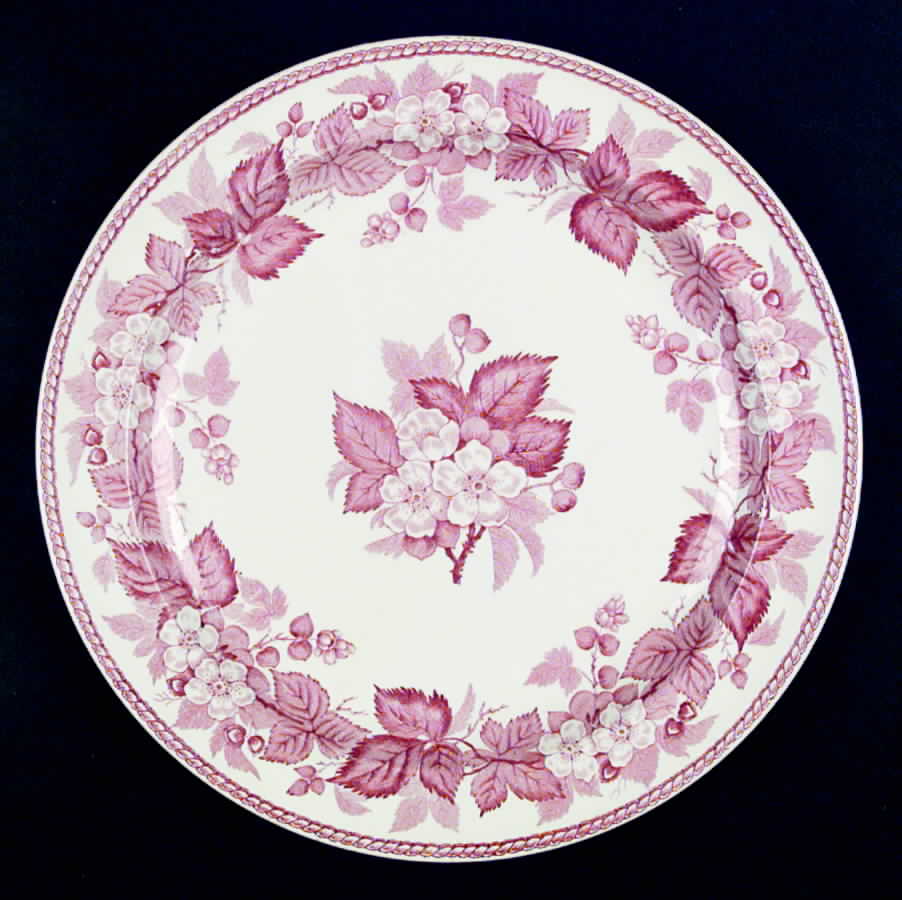 Bramble (Pink, Center Decal) Dinner Plate by Wedgwood-1