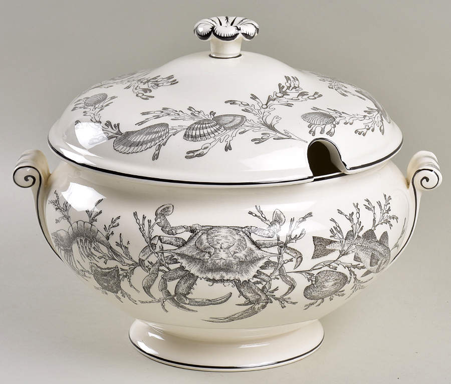 Shreve's New England Chowder Tureen &  Lid by Wedgwood-1