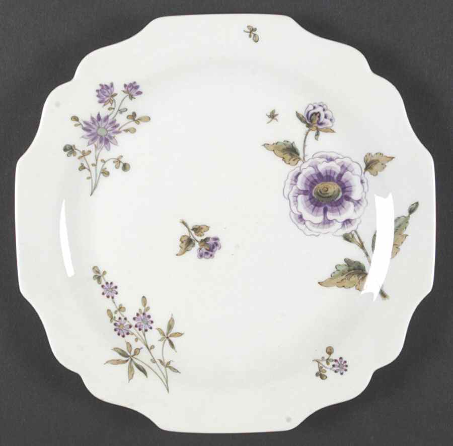 Reiches Alt Wiener Blumendekor Luncheon Plate by Wiener Porzellan-1