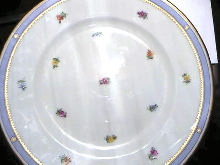 Biedermeier Dinner Plate by Wiener Porzellan-1