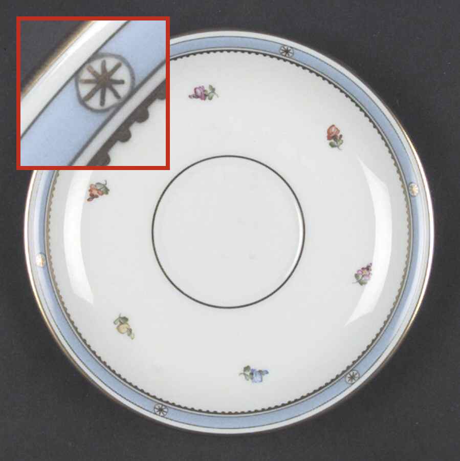 Biedermeier Saucer by Wiener Porzellan-1