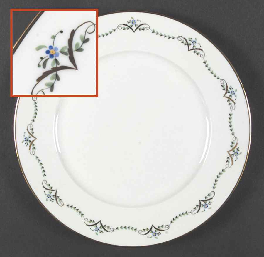 Biedermeier Girlande Service Plate (Charger) by Wiener Porzellan-1