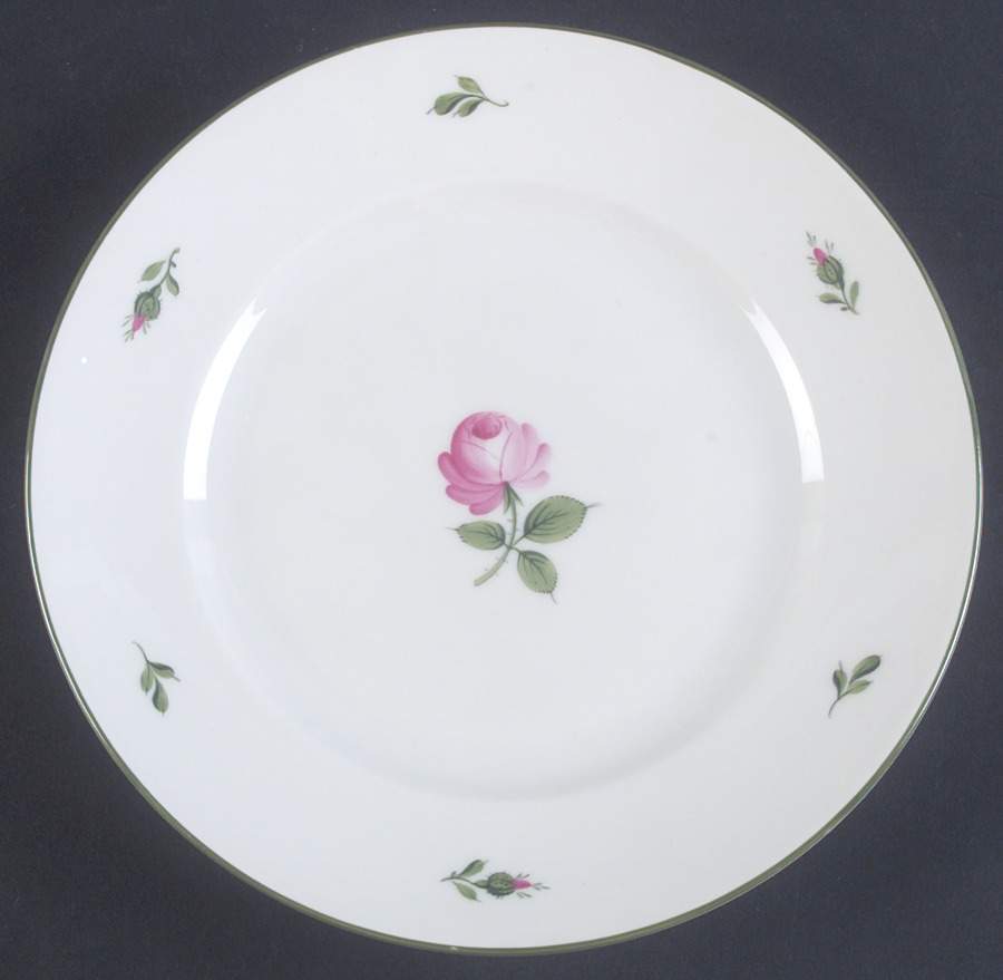 Viennese Rose Salad Plate by Wiener Porzellan-1