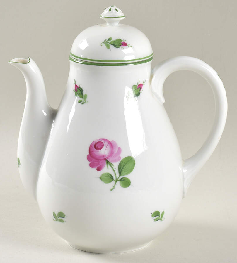 Viennese Rose Mini Coffee Pot & Lid by Wiener Porzellan-1