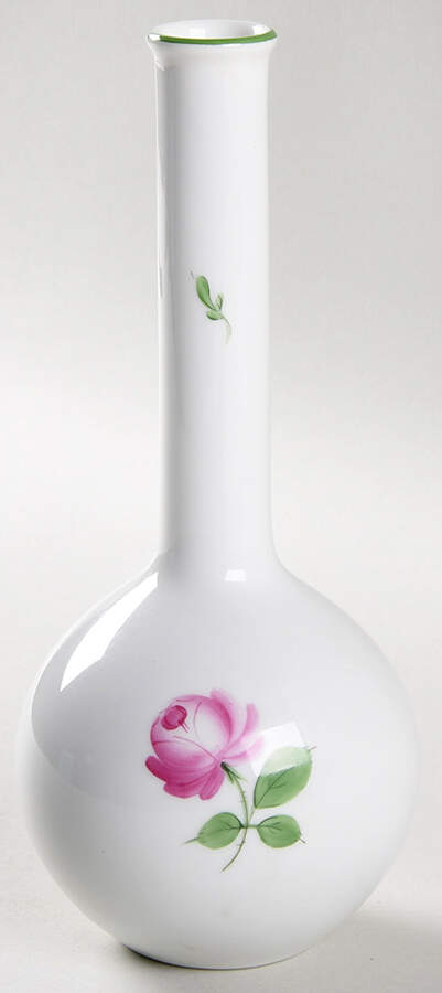 Viennese Rose 8" Bud Vase by Wiener Porzellan-1
