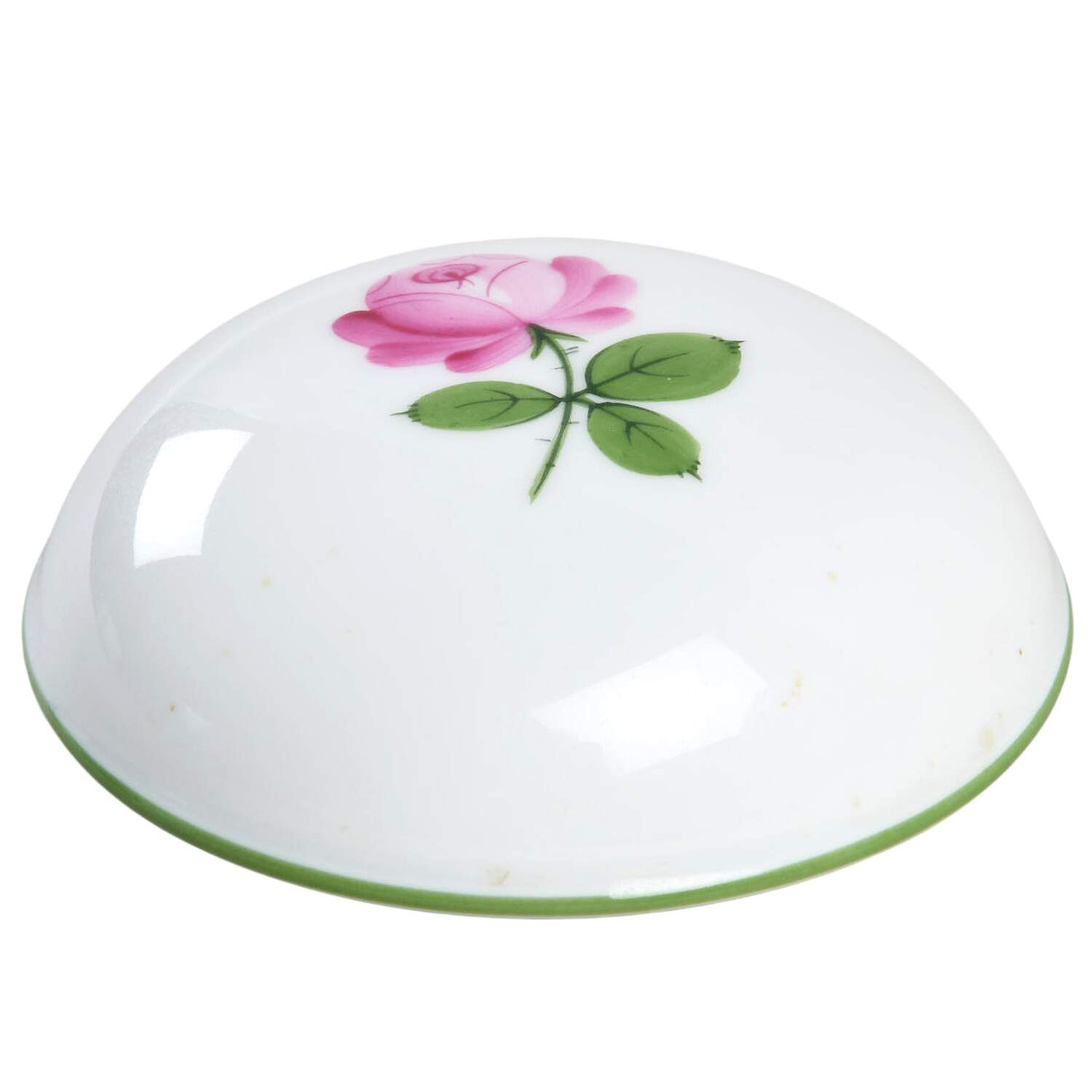 Viennese Rose Lid for 3" Round Box by Wiener Porzellan-1