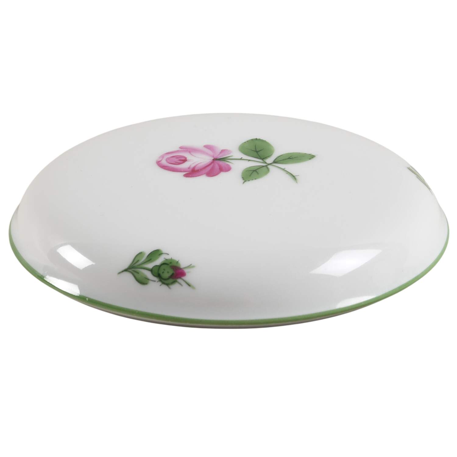 Viennese Rose Lid for 4" Round Box by Wiener Porzellan-1