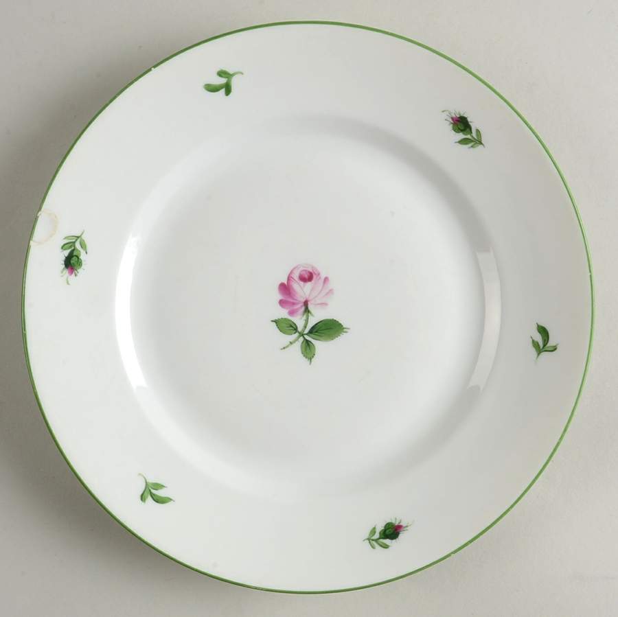 Viennese Rose Luncheon Plate by Wiener Porzellan-1