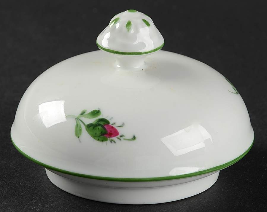 Viennese Rose Lid for Sugar Bowl by Wiener Porzellan-1