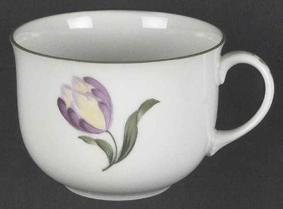 Wiener Blumen Flat Cup by Wiener Porzellan-1