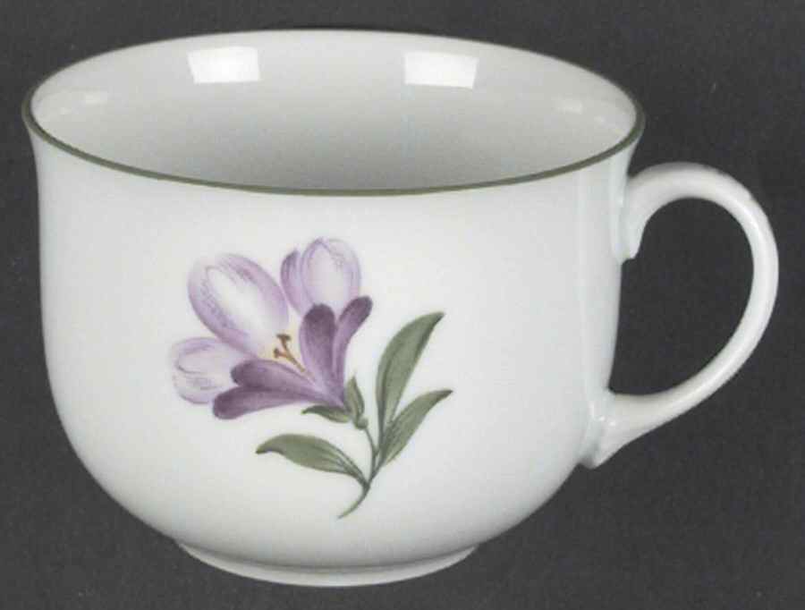 Wiener Blumen Flat Cup by Wiener Porzellan-1