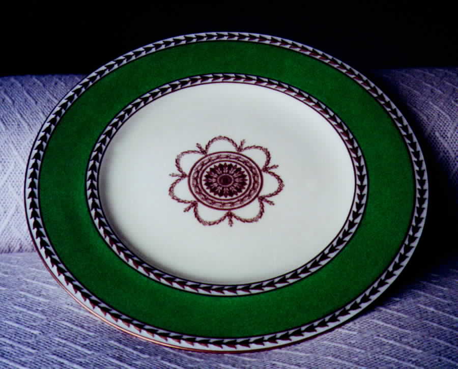 Roosevelt Pale Green Dinner Plate by Wedgwood-1