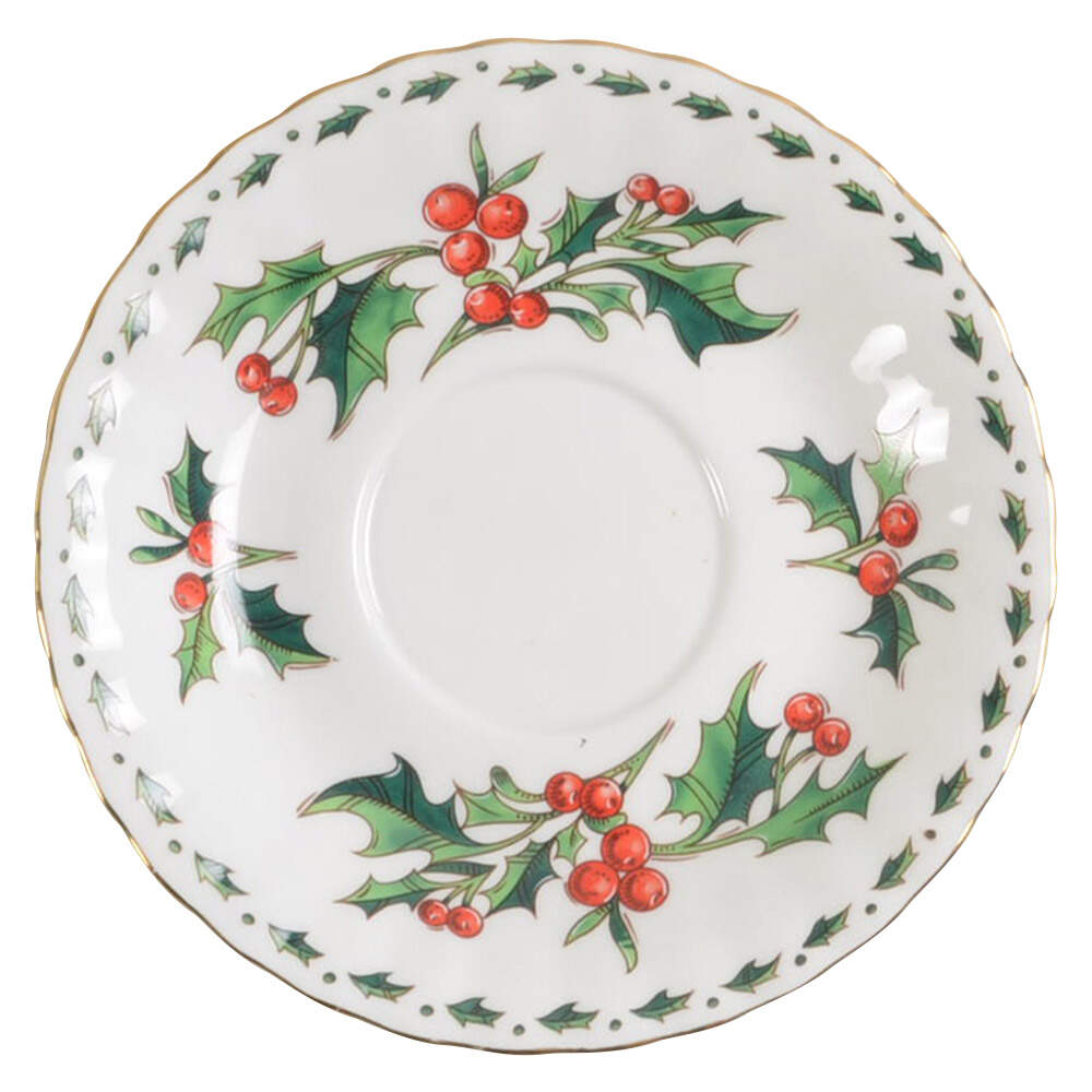 A Cup of Christmas Tea Saucer for Footed Cup by Waldman House-1