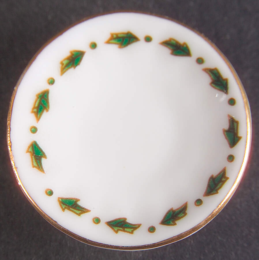 A Cup of Christmas Tea Miniature Saucer by Waldman House-1