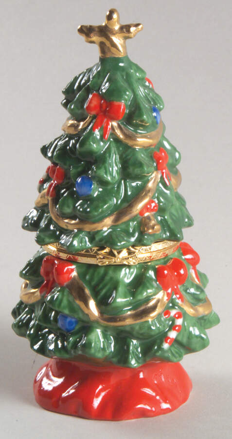 A Cup of Christmas Tea Hinged Box-Xmas Tree by Waldman House-1