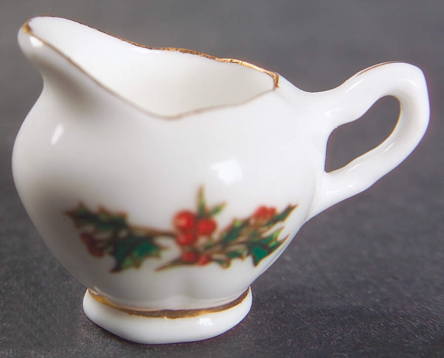 A Cup of Christmas Tea Miniature Creamer by Waldman House-1