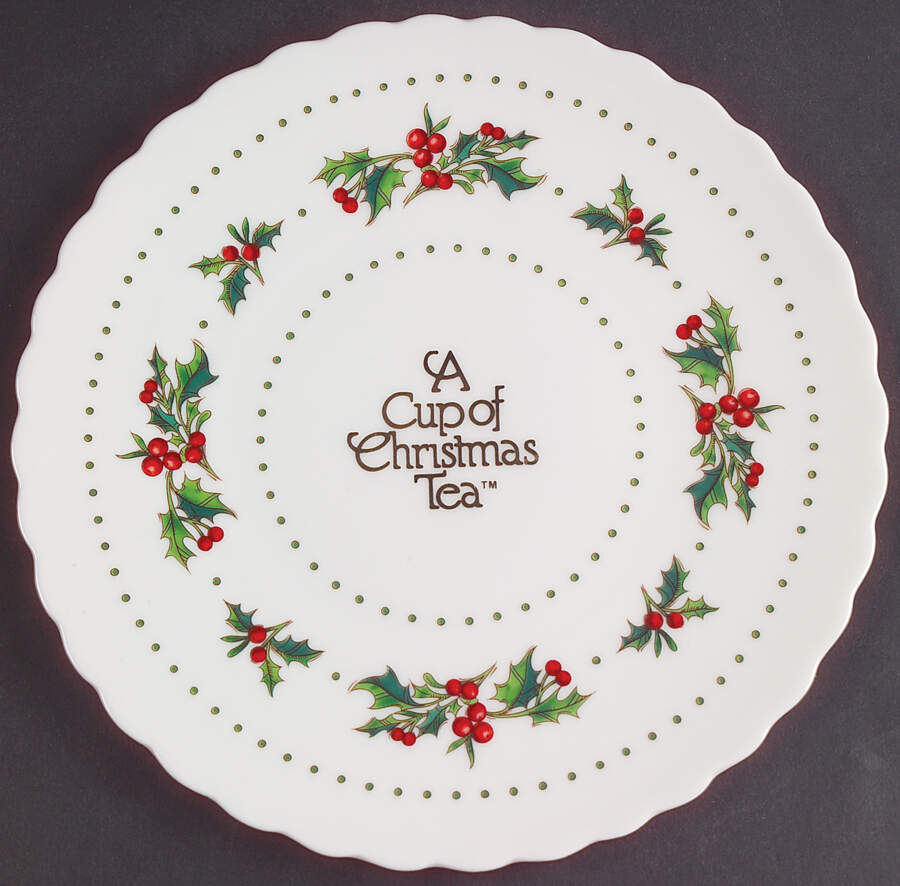 A Cup of Christmas Tea Cookie Plate by Waldman House-1