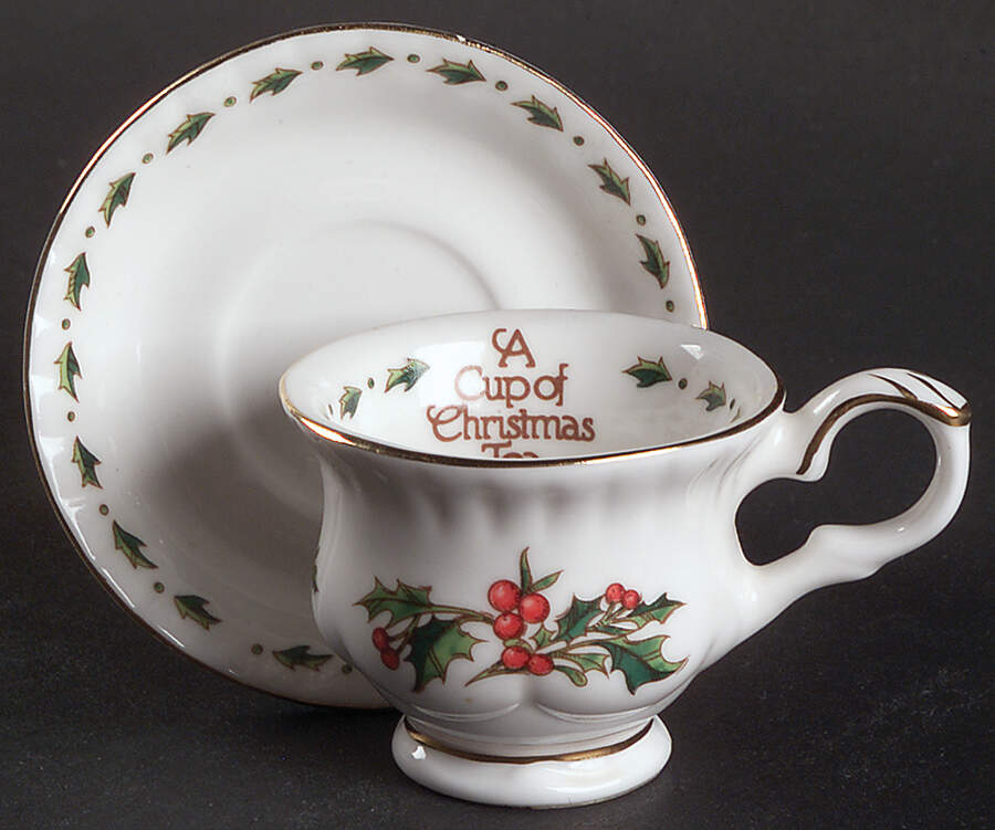 A Cup of Christmas Tea Child's Cup & Saucer Set by Waldman House-1