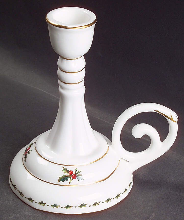 A Cup of Christmas Tea Handled Candleholder by Waldman House-1