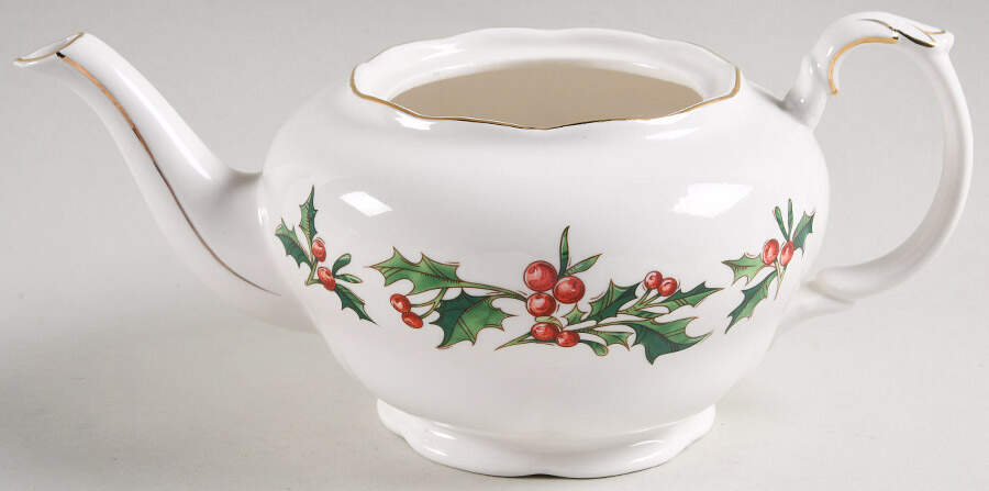 A Cup of Christmas Tea Teapot No Lid by Waldman House-1