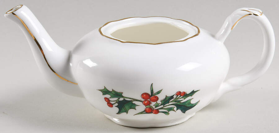 A Cup of Christmas Tea Individual Teapot No Lid by Waldman House-1