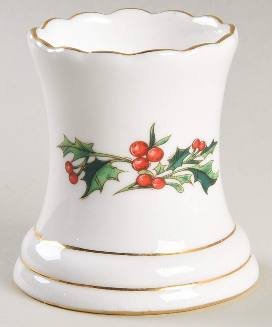 A Cup of Christmas Tea Hurricane Lamp No Globe by Waldman House-1
