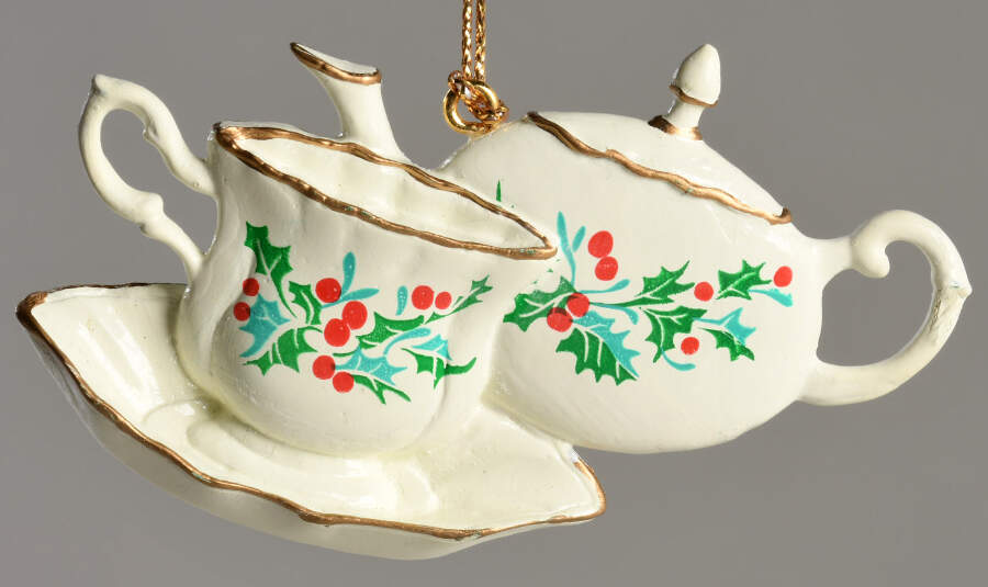 A Cup of Christmas Tea Ornament by Waldman House-1