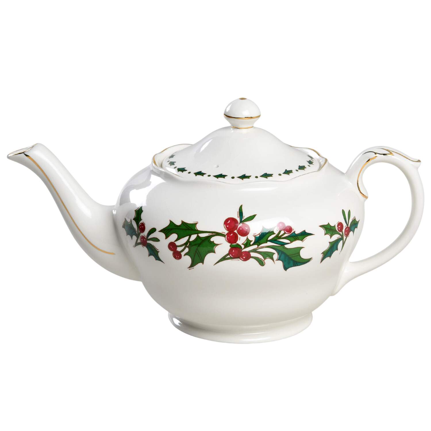 A Cup of Christmas Tea Teapot & Lid by Waldman House-1