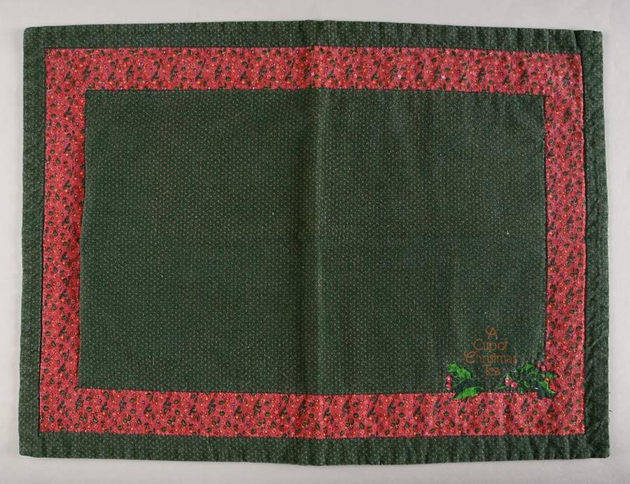 A Cup of Christmas Tea Cloth Placemat by Waldman House-1