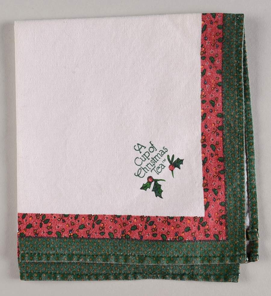 A Cup of Christmas Tea Cloth Napkin by Waldman House-1