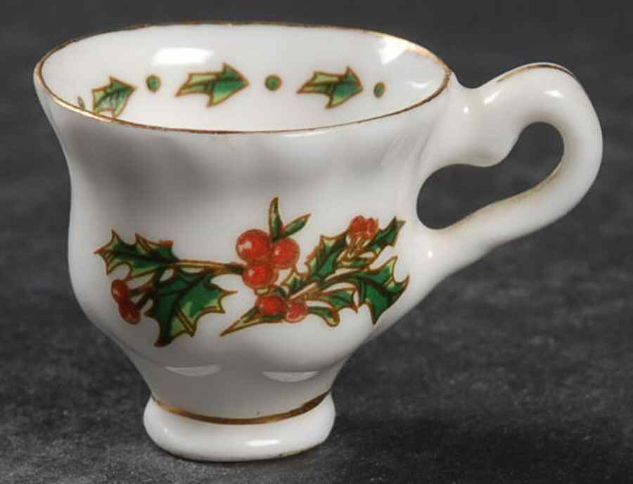 A Cup of Christmas Tea Miniature Cup Only by Waldman House-1