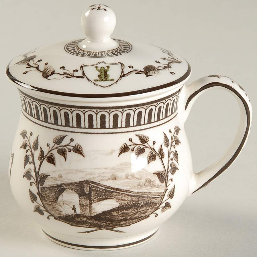 Frog Service (2 Pc) Pot de Creme, Lid & Base by Wedgwood-1