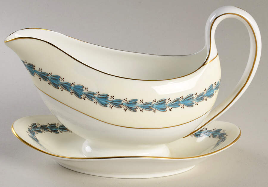Appledore Gravy Boat with Attached Underplate by Wedgwood-1