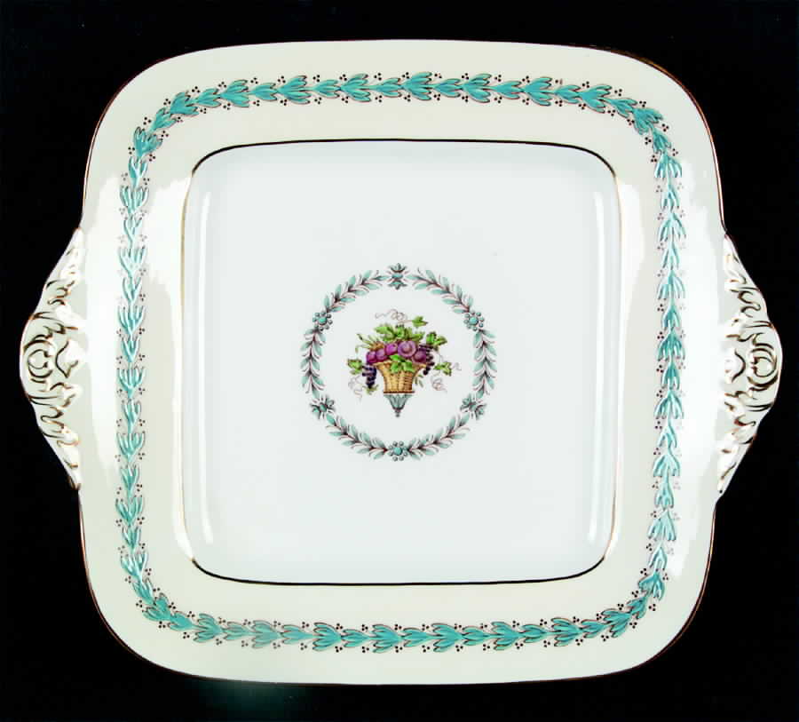 Appledore Square Handled Cake Plate by Wedgwood-1